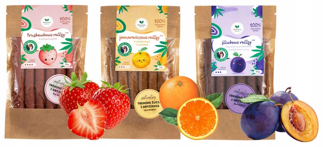 3x Naturalnie Zdrowi Rollsy OWOCOWE Naturalne Zdrowe Przekąski Różne Smaki_1