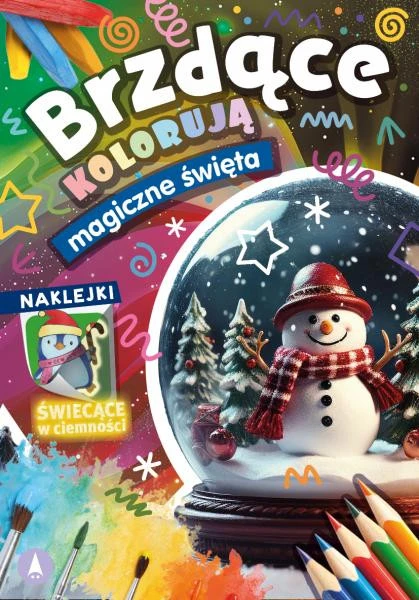 Brzdące Kolorują MAGICZNE ŚWIĘTA Naklejki Świecące W Ciemności 3+ Skrzat_1