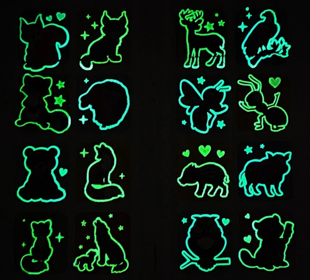 Brzdące Kolorują ZWIERZAKI W LESIE Naklejki Świecące W Ciemności 3+ Skrzat_6