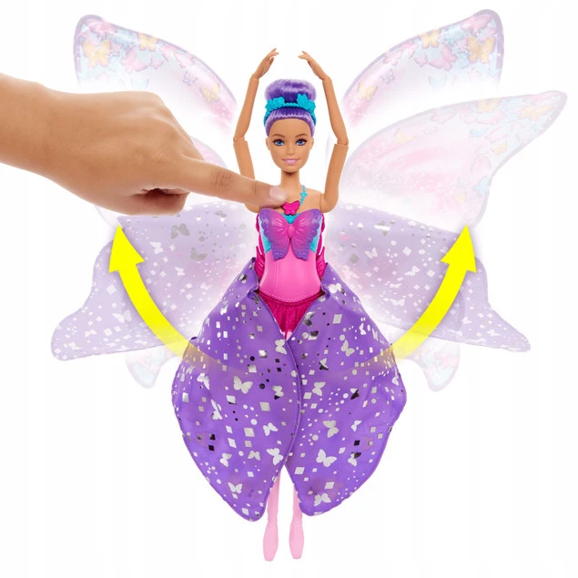 BARBIE Motylkowa Baletnica 2w1 Lalka z Magiczną Przemianą HXJ10_4