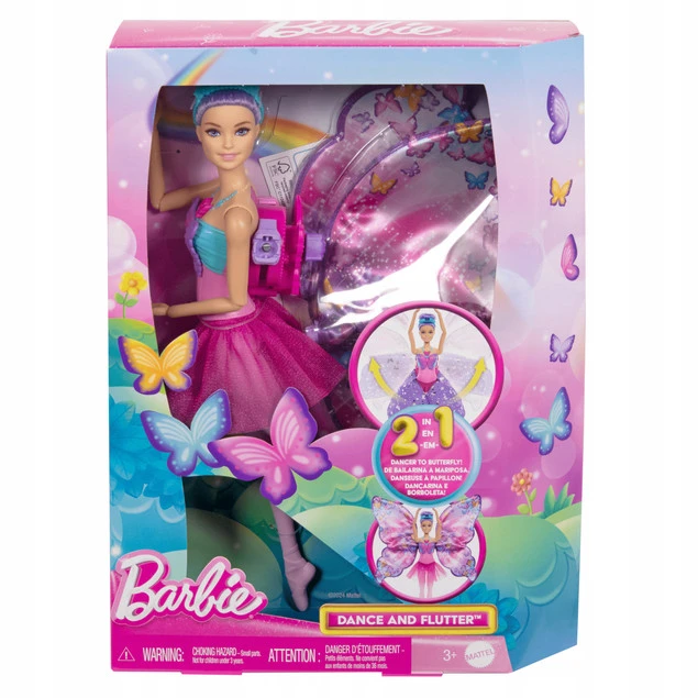 BARBIE Motylkowa Baletnica 2w1 Lalka z Magiczną Przemianą HXJ10_7