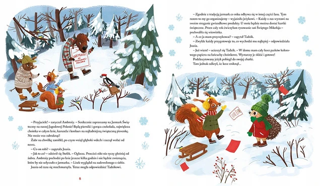 Zimowa Zagadka Jeżyka Tadzika Katarzyna Pruszkowska-Sokalla 3+ Zielona Sowa_2