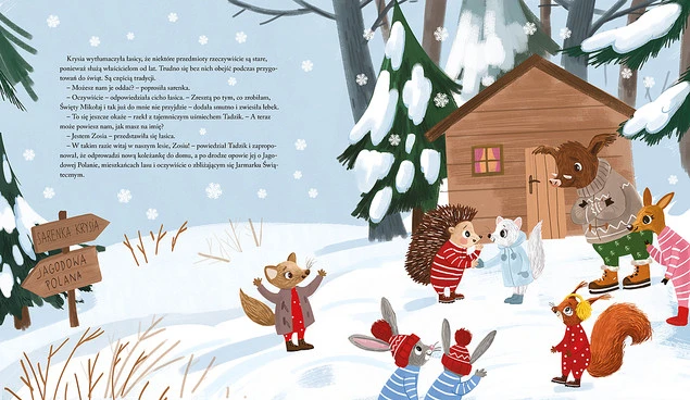 Zimowa Zagadka Jeżyka Tadzika Katarzyna Pruszkowska-Sokalla 3+ Zielona Sowa_4