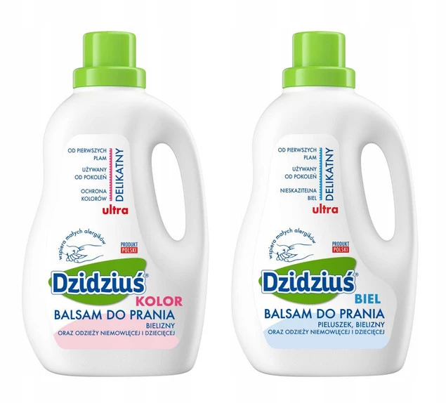 Hipoalergiczny PŁYN BALSAM DO PRANIA Białego i Kolorowego 1,5 l Dzidziuś_1