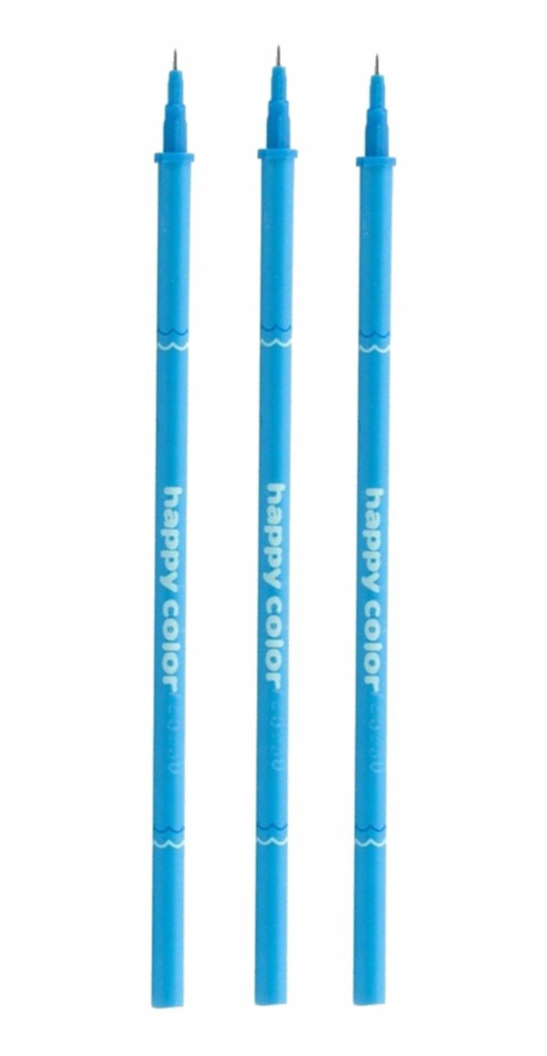 5x Wkład Wymazywalny NIEBIESKI HAPPY COLOR Standard A 0.5mm 15 Sztuk_2