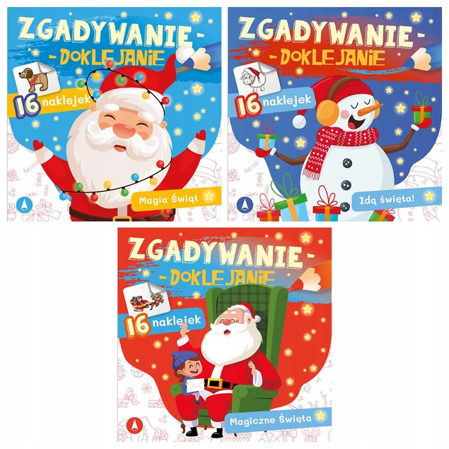 Zgadywanie Doklejanie ŚWIĘTA Świąteczna Kolorowanka Magia Świąt 5+ Skrzat_1