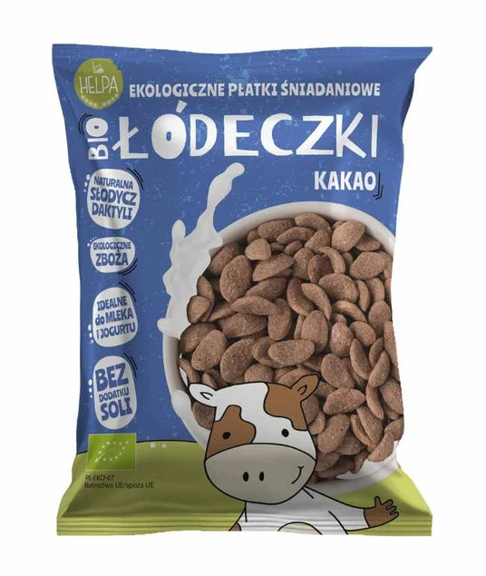HELPA Bio Łódeczki Jaglano Orkiszowe Z Kakao