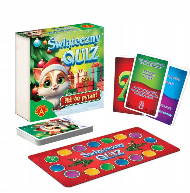 Świąteczny Quiz Gra Planszowa Rodzinna Prezent Na Święta 7+ Alexander_1