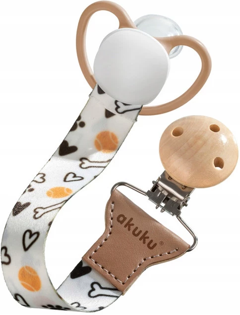 AKUKU Tasiemka ZAWIESZKA Do Smoczka Uniwersalna KOŚĆ A0581_3