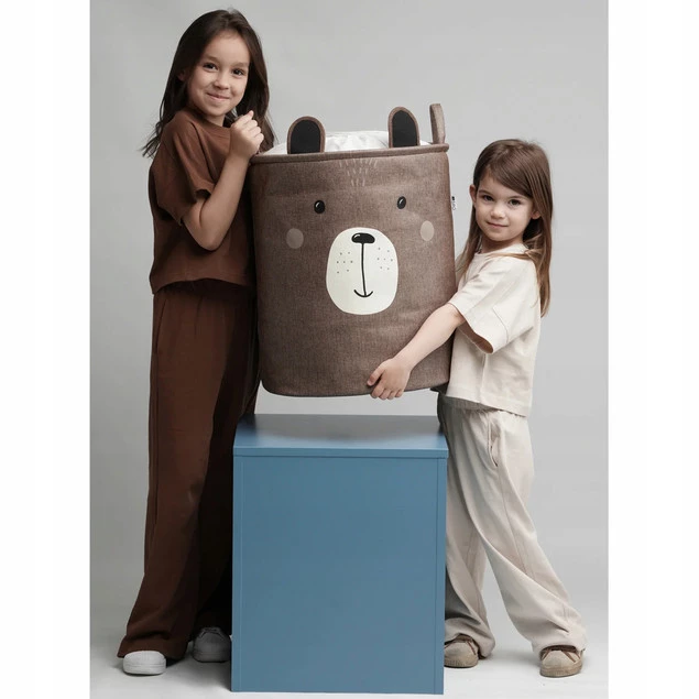 Kosz Pojemnik Na Zabawki Zamykany Ze Ściągaczem XXL Organizer MIŚ SIPO XB05_5