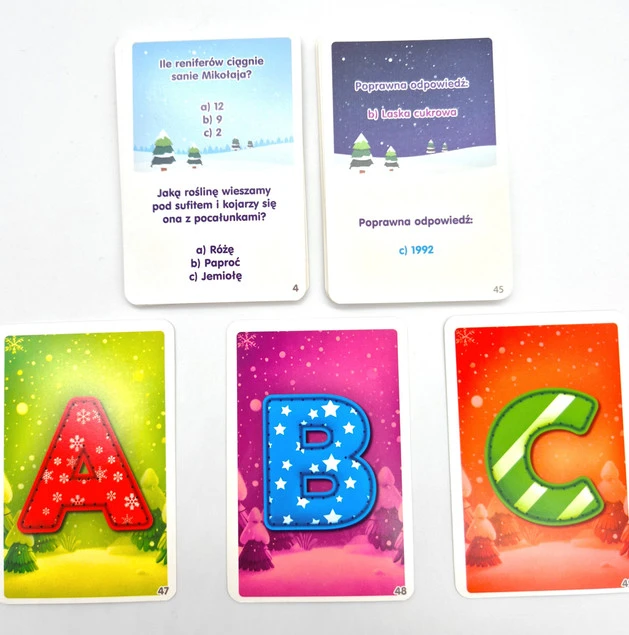 ŚWIĄTECZNY QUIZ Gra Karciana Edukacyjna 7+ Multigra 0530_2