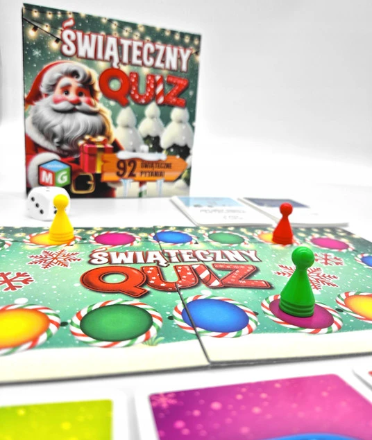 ŚWIĄTECZNY QUIZ Gra Karciana Edukacyjna 7+ Multigra 0530_3