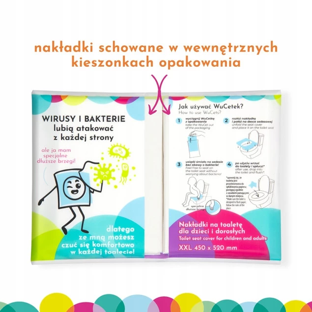 WuCetki NAKŁADKI NA SEDES Jednorazowe Biodegradowalne XXL Eko 3x10 Sztuk_2