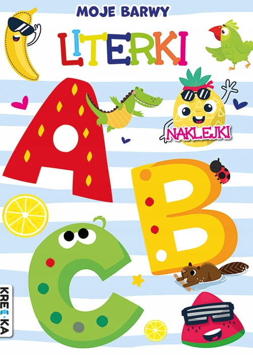 Moje Barwy LITERKI Kolorowanka z Naklejkami BooksAndFun_1