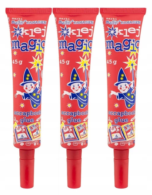 3x Klej Magic Scrapbook Tuba Z Aplikatorem 45g Kamaben_1