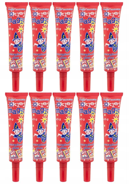 10x Klej Magic Scrapbook Tuba Z Aplikatorem 45g Kamaben_1
