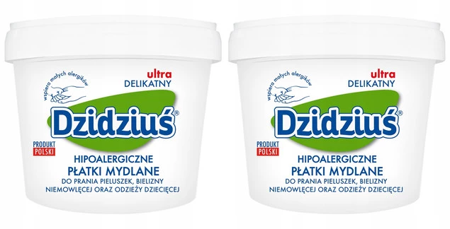 2x DZIDZIUŚ Hipoalergiczne Płatki Mydlane Do Prania 400g_1