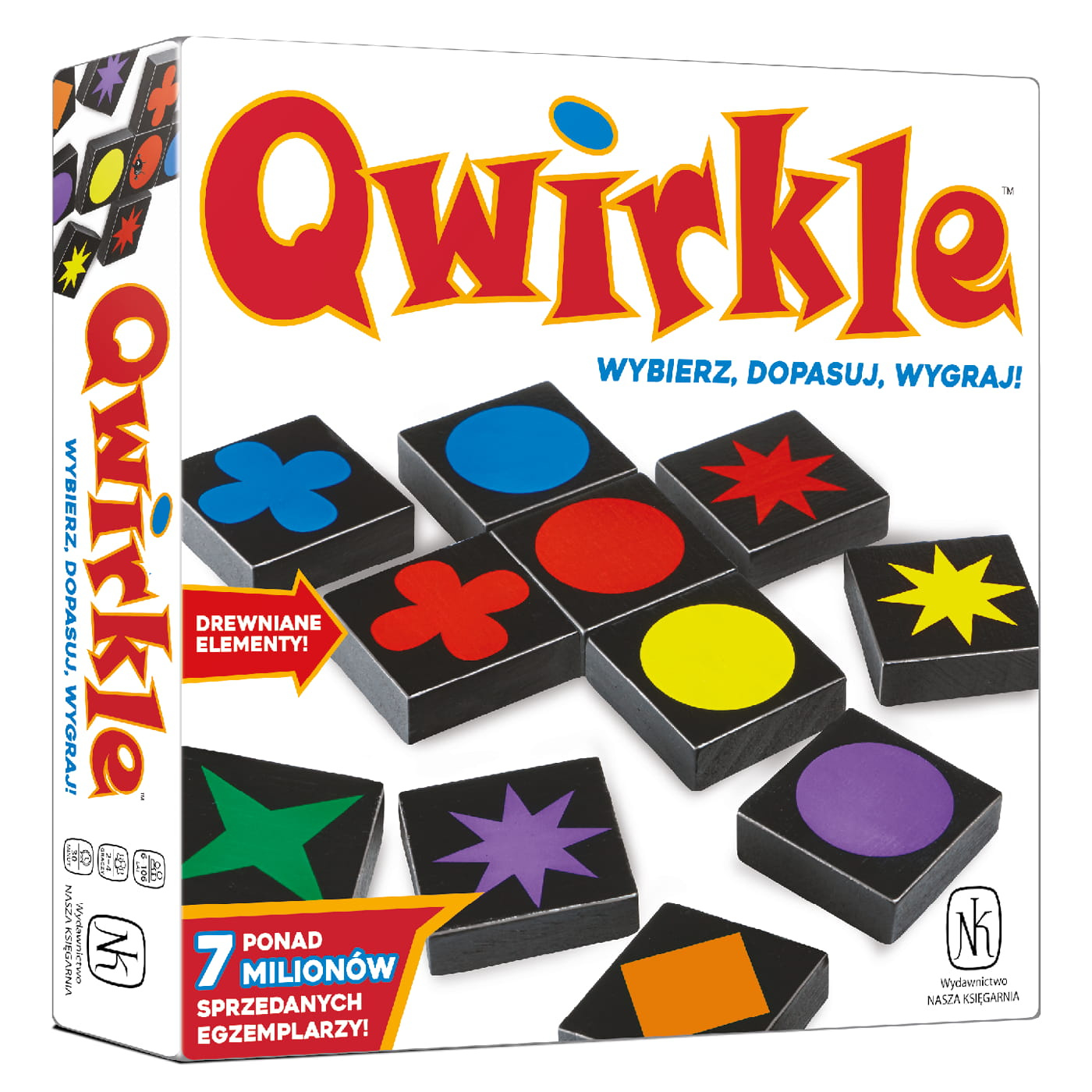 QWIRKLE Gra Planszowa Dopasuj Kolory i Kształty 6+ Nasza Księgarnia_1