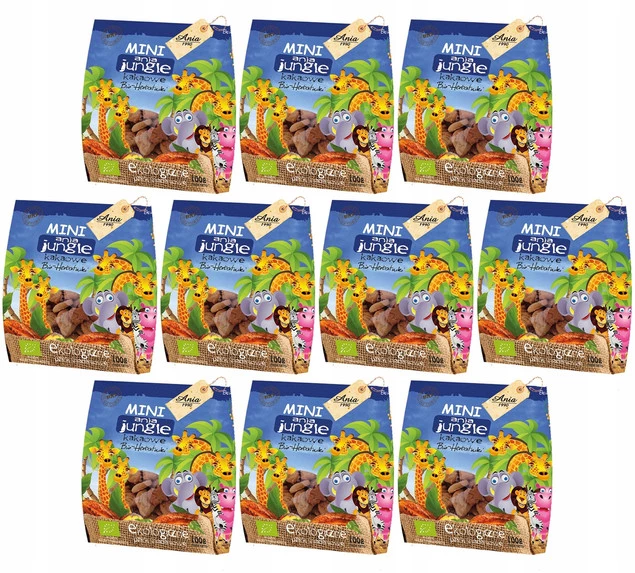10x BIO Ania Herbatniki Kakaowe Mini Jungle 1kg_1