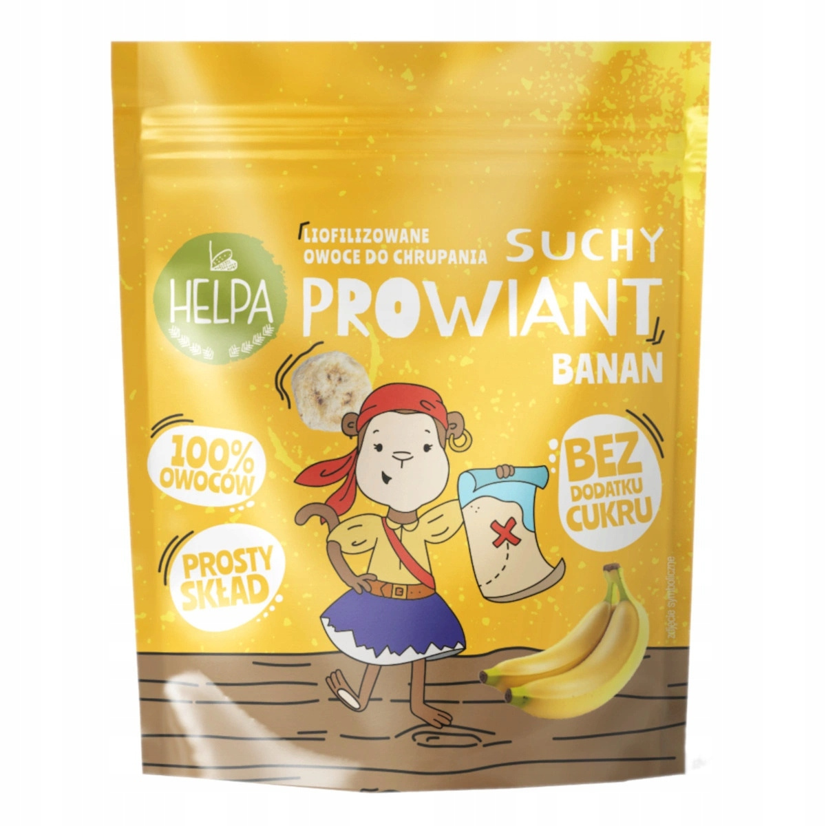 HELPA Liofilizowane Owoce TRUSKAWKA BORÓWKA BANAN Kawałki Bez Cukru (3x9g)_4