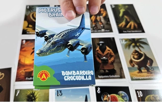 Karty Do Gry BRAINROT Bombardiro Crocodillo Gra Karciana 4+ Alexander 3152_5