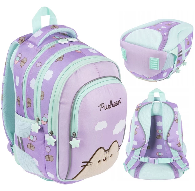 Plecak Szkolny PUSHEEN 4-Komorowy 22L Dla Dziewczynki Fiolet St.Majewski_1