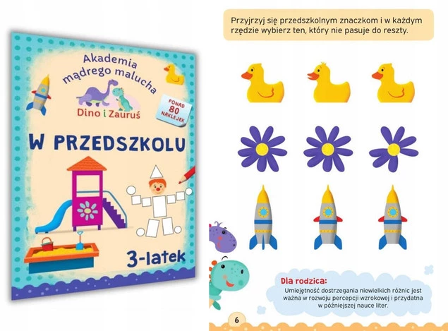 Akademia 3-Latka ZADANIA ĆWICZENIA Zwierzęta Rodzina Owoce Pory Roku 3+ SBM_3