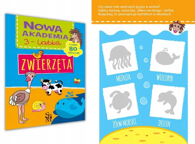 Akademia 3-Latka ZADANIA ĆWICZENIA Zwierzęta Rodzina Owoce Pory Roku 3+ SBM_9