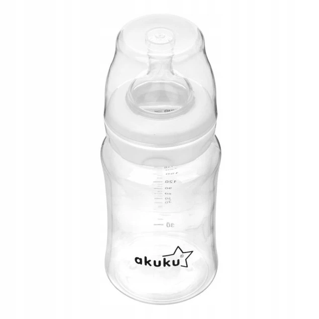 AKUKU Butelka Szeroka Antykolkowa Smoczek Do Karmienia 240ml 0m+ A0107_5