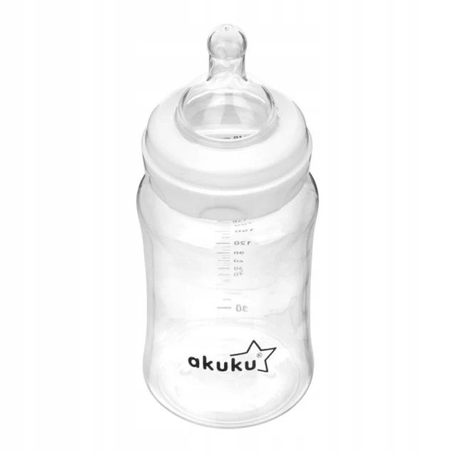 AKUKU Butelka Szeroka Antykolkowa Smoczek Do Karmienia 240ml 0m+ A0107_6