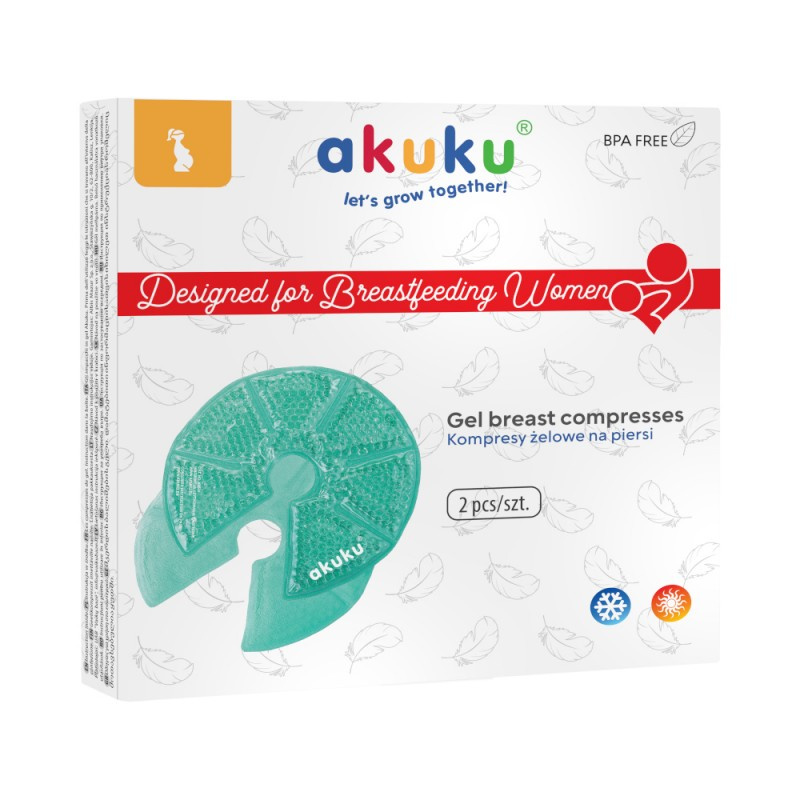 AKUKU Kompresy Żelowe Okłady Osłonki NA PIERSI Turkus A0534_9