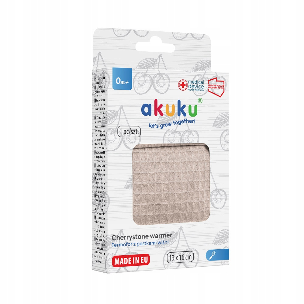 AKUKU Termofor z Pestek Wiśni Na Kolkę Ból A0633_6