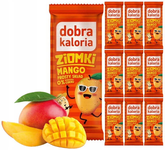 10x Zdrowy Baton MANGO Orzechy Nerkowca Komosa Błonnik Dobra Kaloria_1