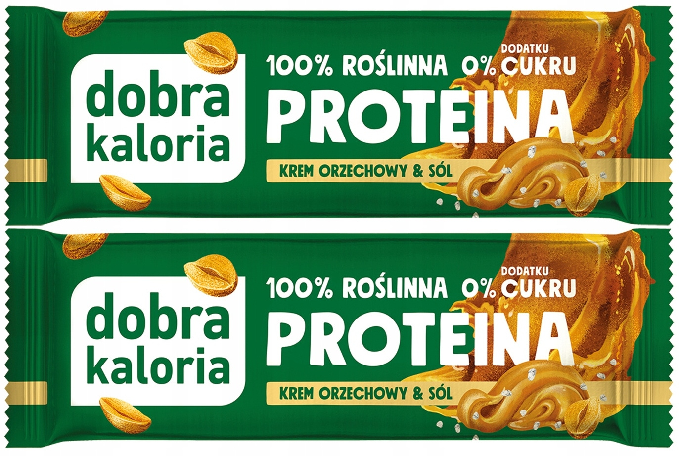 2x Baton Proteinowy KREM ORZECHOWY Bez Cukru 24% Białka Dobra Kaloria_1