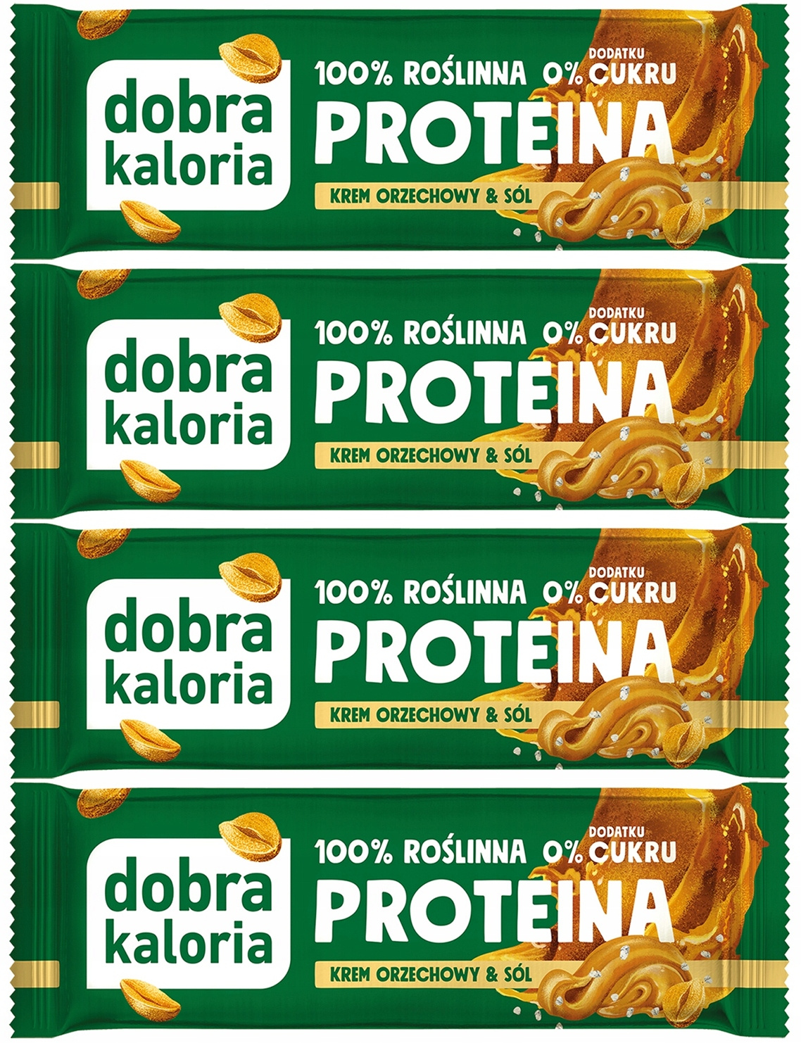 4x Baton Proteinowy KREM ORZECHOWY Bez Cukru 24% Białka Dobra Kaloria_1