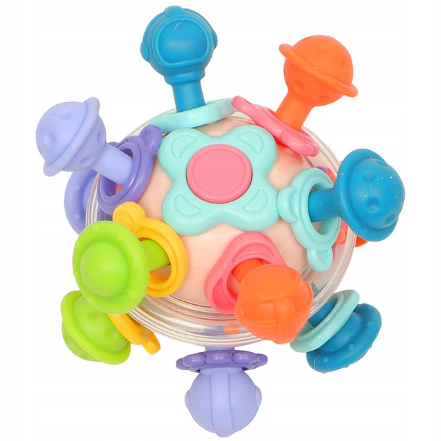 BOCIOLAND Gryzak Grzechotka KULA Zabawka Montessori 12M+ BL243_2