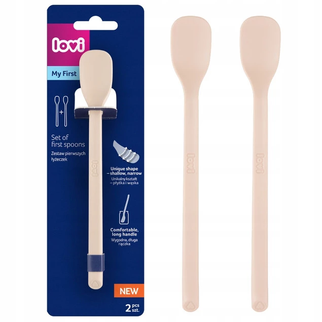 LOVI Pierwsza Łyżeczka Do Karmienia 2 Sztuki ŁOSOSIOWE 35/584_bei_1