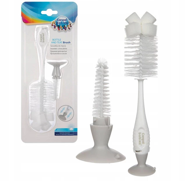 Płyn Do Mycia Butelek Smoczków Naczyń + Szczotka Do Butelek Canpol Bebble_2