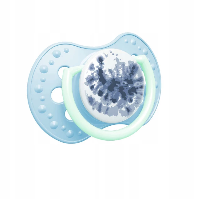 Smoczek Silikonowy Dynamiczny LOVI 3-6m 2 szt. Tie Dye NIEBIESKI_4