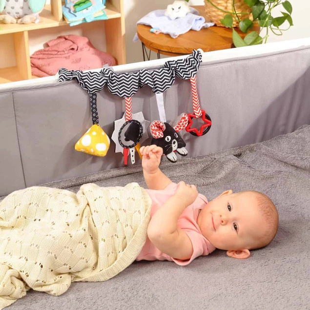 BabyOno Kontrastowa Zawieszka Do Wózka Fotelika Łóżeczka SENSORYCZNA 797_5