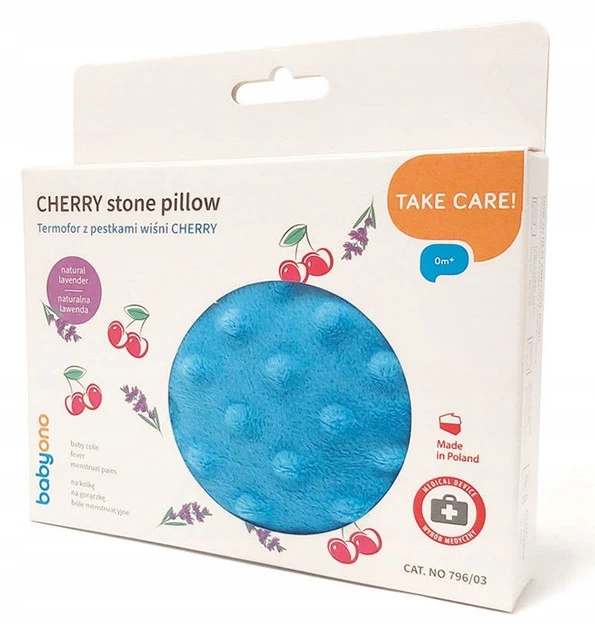 Termofor z PESTEK WIŚNI Na Kolkę Ból BŁĘKITNY BabyOno 796/03_9