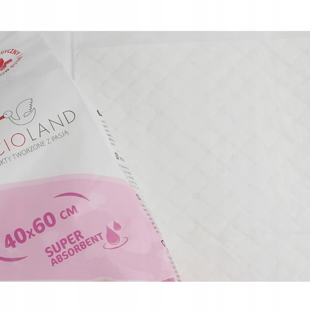 BOCIOLAND Podkłady Higieniczne Jednorazowe 40x60cm Do Przewijania 10szt x2_5