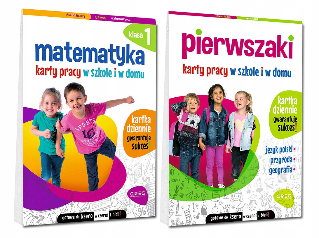 Pakiet Pierwszaki Karty Pracy w Szkole i w Domu Matematyka Klasa 1 Greg_1