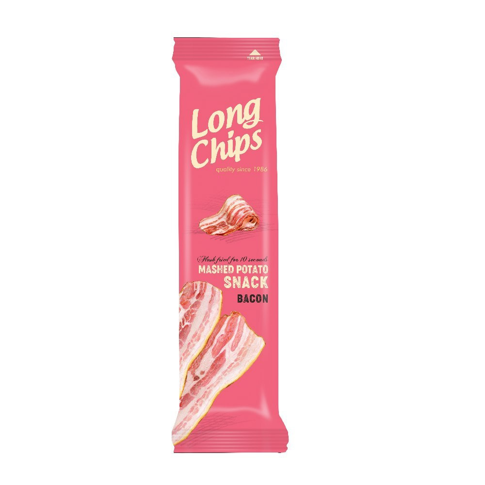 LONG CHIPS Chipsy ziemniaczane o smaku bekonu 75g_1