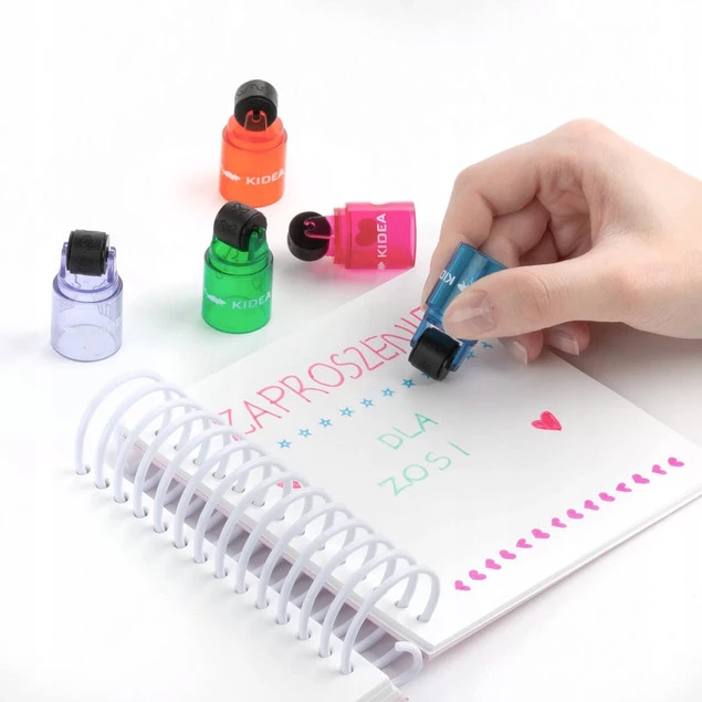 Zestaw PIECZĄTEK Stempelek Roller Kidea_2