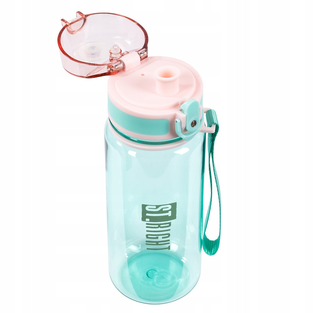 ST.RIGHT BIDON SZKOLNY BUTELKA NA NAPOJE 500 ml MINT PINK_1