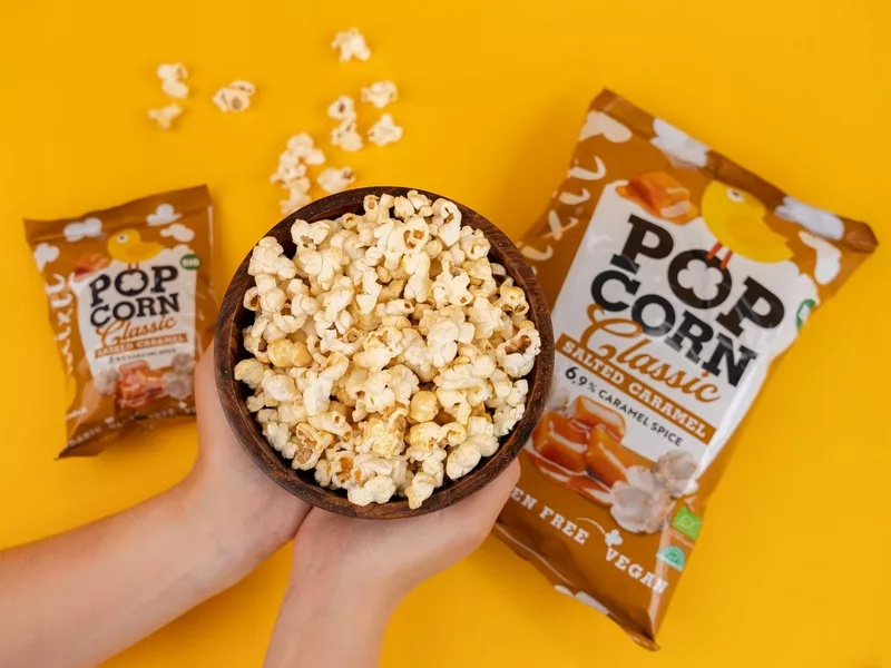 2x MIXIT Duży BIO Popcorn SŁONY KARMEL 75g_2