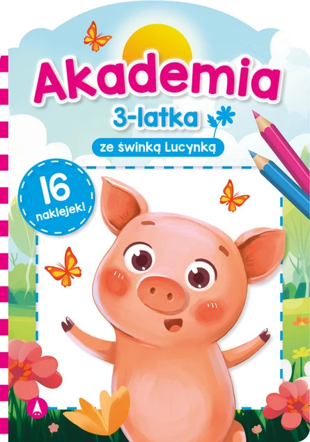 Akademia 3-Latka Ze Świnką Lucynką z Naklejkami 3+ Skrzat_1