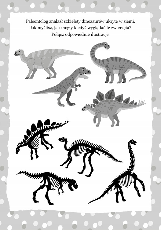 Zadanka i Piaskowanki DINOZAURY z Piaskiem i Rysikiem 5+ Skrzat_3