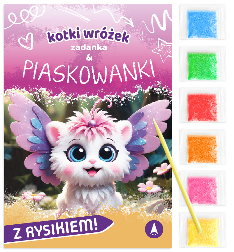 Zadanka i Piaskowanki KOTKI WRÓŻEK z Piaskiem i Rysikiem 5+ Skrzat_1